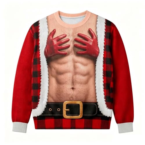 Christmas Ugly Sweaters for Men Funny Xmas Pullover Sweatshirts - image 2