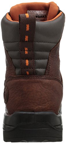 Rockport Womens Brown Wp Leather 6In Work Boots More Energy Comp Toe 10 W #TOP2
