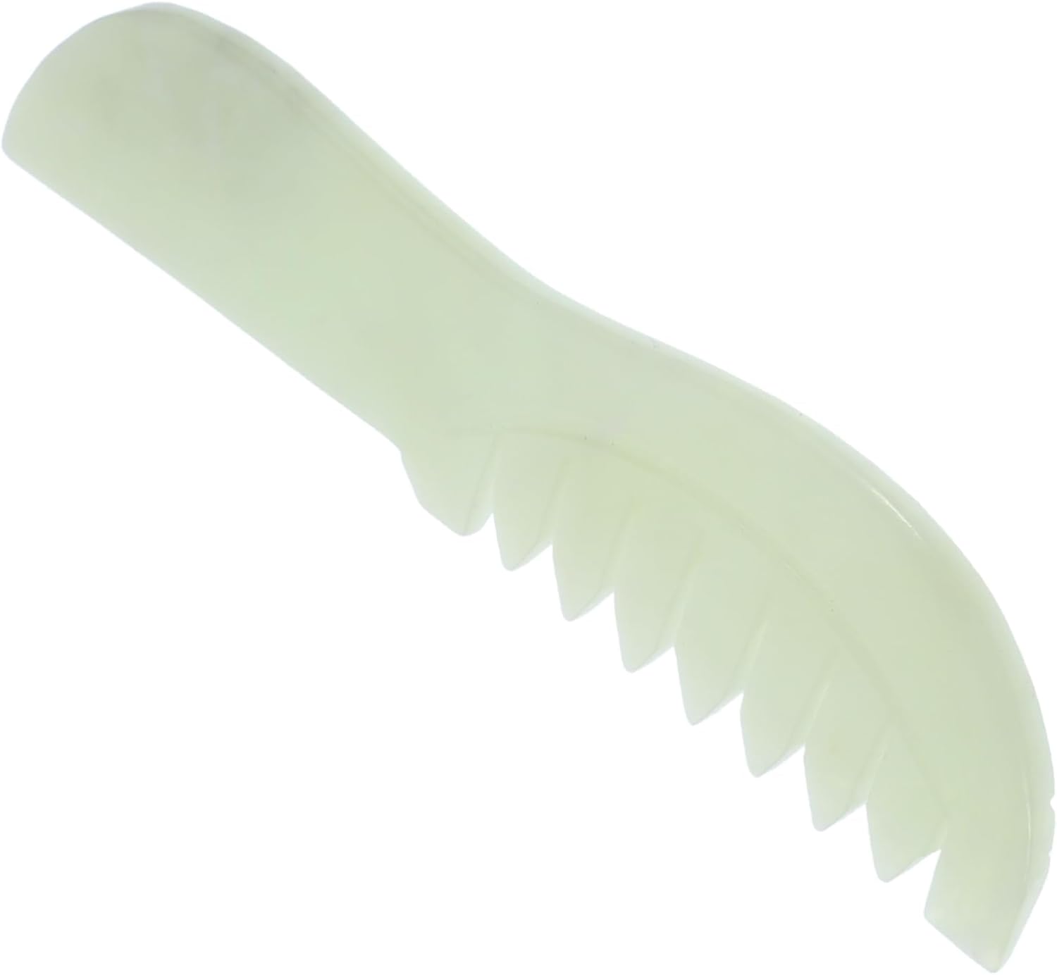 BESTYASH Handheld Jade Massage Comb for Scalp Therapy Portable Skin Massage Tool Parents for Relaxation and Facial Care Durable and Practical Design