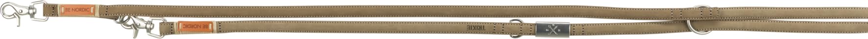 TRIXIE Hundeleine aus Leder BE NORDIC V-Leine Leder XS-S, 2,00 m 15 mm in sand - umweltfreundliche Hundeleine mit nordischem Charme - für sehr kleine bis kleine Hunde - 17431