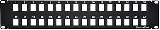 Beszin Blank Patch Panel for Keystone Jack Cat.5E, Cat.6 (32 Port)