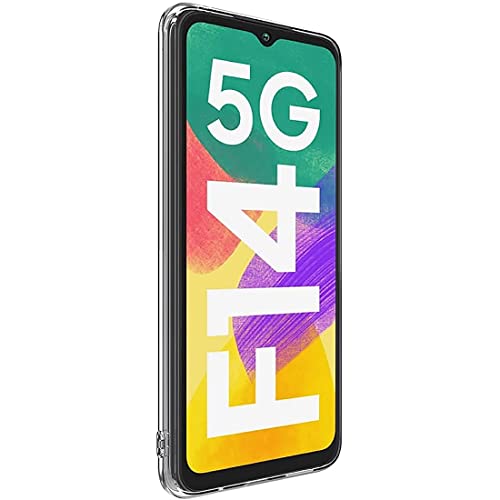 Image of Amazon Brand- Solimo Mobile Cover for Samsung Galaxy F14 5G (Soft & Shockproof Back Case with inbuilt Cushioned Edges), Transparent