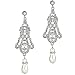BABEYOND 1920s Flapper Art Deco Gatsby Earrings 20s Flapper Gatsby Accessories