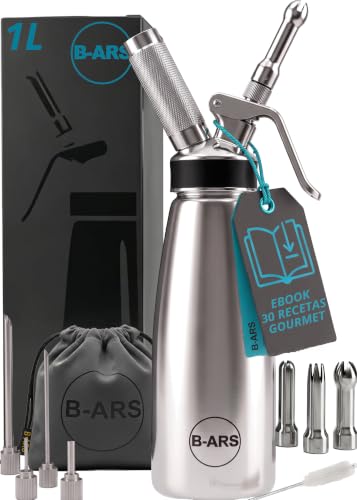Imagen de B-ARS Dispensador Crema Batida Profesional Acero INOX 1L