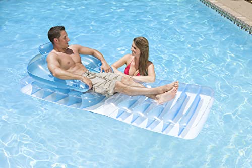 Poolmaster 85678 Poolmaster Swimming Pool Chair N Chaise Lounge Float Blue #TOP4