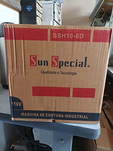 Máquina De Costura Semi Industrial Overlockoverlock Sun Special Ssh10-6d Portátil 110v