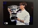 Jannik Sinner Rare signed autographed tennis 8x10 photo Alcaraz Beckett BAS coa