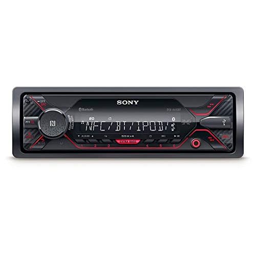 Sony DSX-A410BT MP3 Autoradio (Dual Bluetooth, NFC, USB, AUX Anschluss, Beleuchtung, 4 x 55 Watt, Freisprechen) rot