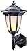 Produktbild Lunartec Solarlampen: Solar-LED-Stand- & Wandlaterne mit Flammeneffekt, IP44, 24 LEDs (Solarlampe Gartenleuchte, Solarleuchten mit Flammeneffekt, Kabellose Stehlampe)