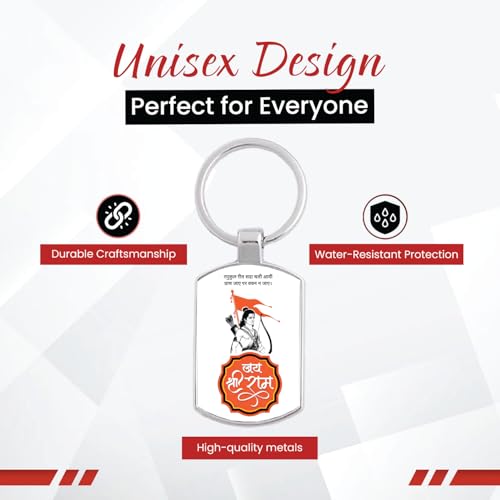 Image of Stylish Metal Keychains with Permanent Glossy Print - Inspirational Quotes & Spiritual Designs - Perfect Key chains for loved ones, Personal Use, Gifts & Return Gifts