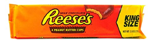 Reese's Masło orzechowe Cups King Size 2,8 oz, 4 sztuki w opakowaniu (4 x 79 g)