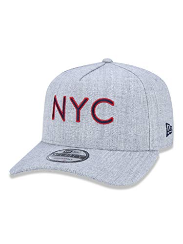 BONE 9FORTY ABA CURVA AJUSTAVEL NYC ABA CURVA SNAPBACK MESCLA CINZA NEW ERA
