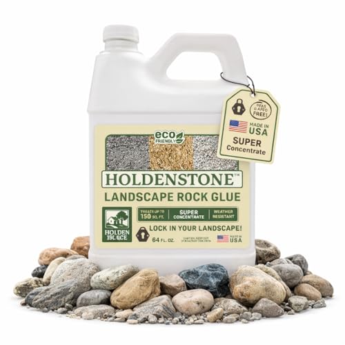 HoldenStone Rock Glue for Landscaping (64 Ounce) - HoldenStone Rock