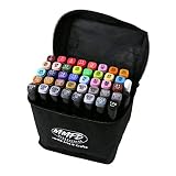 MMFB Alcohol Markers, Dual Tips Permanent Art Markers - 1MM Fine and 6MM Chisel Tips Pens - Kid Adul