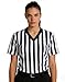 WILLBEFIT Women's Referee Shirt Official Football Basketball V-Neck Ref Jersey for Halloween Costume Umpire Waitress Uniform L