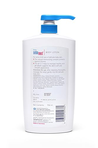 Image of Sebamed Baby Body Lotion|pH 5.5|Vegan|750 ml (Pack of 4)