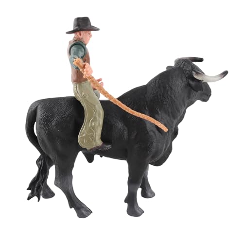 OVAQUIXI Delicado Modelo de Corrida de Toros Española, Figura de Vaquero, Decoración Educativa, para Niños de Plástico