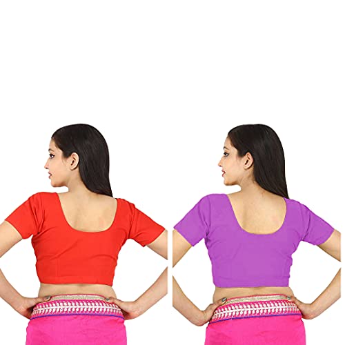 Image of Namita Women's Rubia Cotton Solid Half Sleeve Blouse
