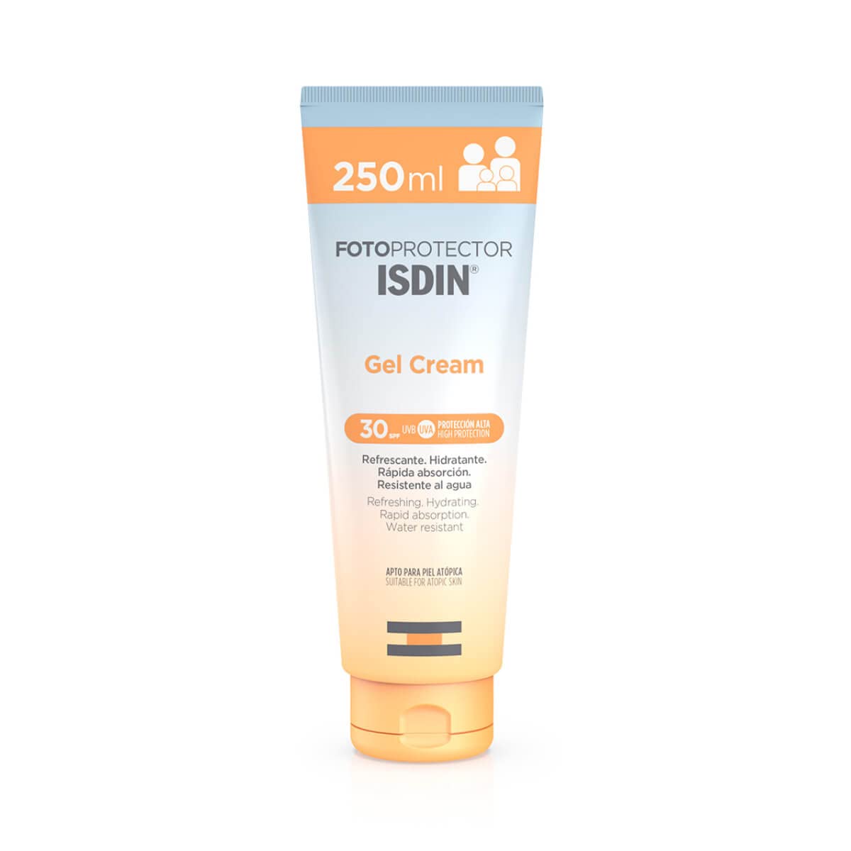 ISDIN Gel Cream Crema Solar Corporal Refrescante E Hidratante (SPF 30) - 250 ml ( El paquete puede variar)