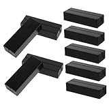 ULTECHNOVO 20 Stück Holz Tischkartenhalter Visitenkartenhalter Notizklammerständer Fotohalter Multifunktional für Fotos Memos Nachrichten Karten Display Ständer für Hochzeit Party Zuhause Schwarz