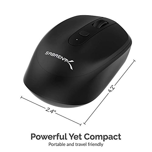 Sabrent 2.4Ghz Rechargeable Wireless Mouse With Adjustable Resolution (Ms-Rcwm) #TOP6