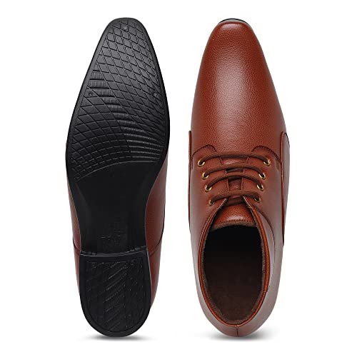 Image of Zixer Synthetic Leather Ankle Formal Shoes Men || Office Shoes for Men Stylish || Chukka Boots Men Long Shoes for Men Long Boots