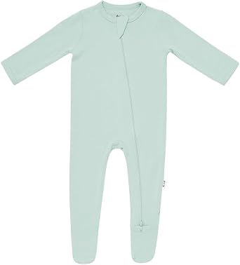 KYTE BABY Infant and Toddler Dual Zipper Footie, Ultra-Soft Rayon Made From Bamboo Sleeper, Boys and Girls Pajamas