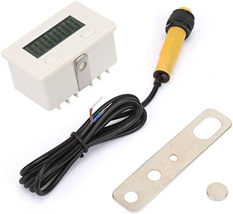 Broco Electronic Counter 5-Digit 0-99999 Digital Clicker LCD Digital Electronic Counter Tester Punch Magnetic Induction Proximity Switch Shockproof Digit Counter