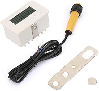 Broco Electronic Counter 5-Digit 0-99999 Digital Clicker LCD Digital Electronic Counter Tester Punch Magnetic Induction Proximity Switch Shockproof Digit Counter