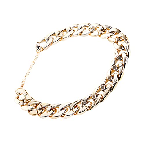 Toyvian Metal Pet Necklace Chain Stylish Gold Pendant for Small Dogs and Cats Fashion Jewelry