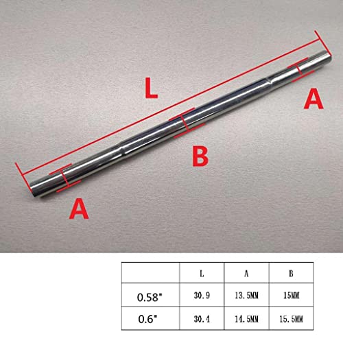 Segolike Universal Golf Club Shaft Extension Stick Extender For Shafts Driver Hybrid Wood, High Strength, Lightweight And Durable, Silver, 30.4Cm #TOP4