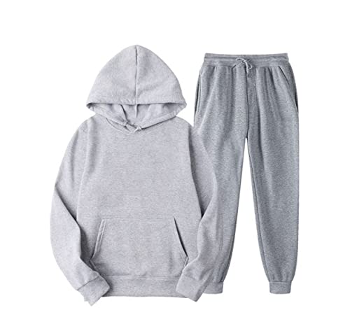 Ensemble chaud deux pièces contre le froid sweat à capuche et pantalon ajustable homme L