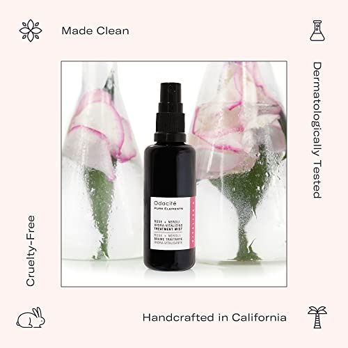 Odacité Face Serum For Anti Aging - Rose + Neroli Hydra-Vitalizing Treatment Mist, Facial Spray For Hydration, Balance Skin With This Active Infused Face Spray Mist, Cleansing Facial Mist, 1.69 Fl. Oz #TOP6