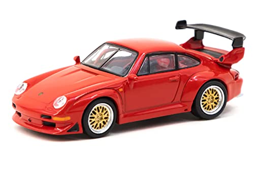 Tarmac T64S-004-RD Porsche 911 (993) GT2, escala 1:64, color rojo