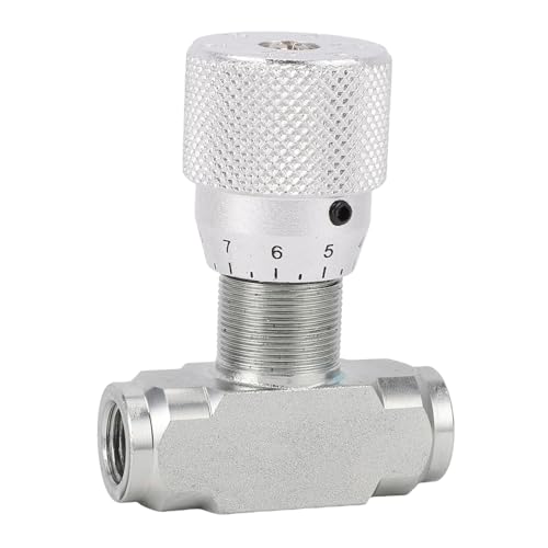 Valve à pointeau hydraulique 1/4 pouce banapoy en acier allié 5800 PSI réglable - 4