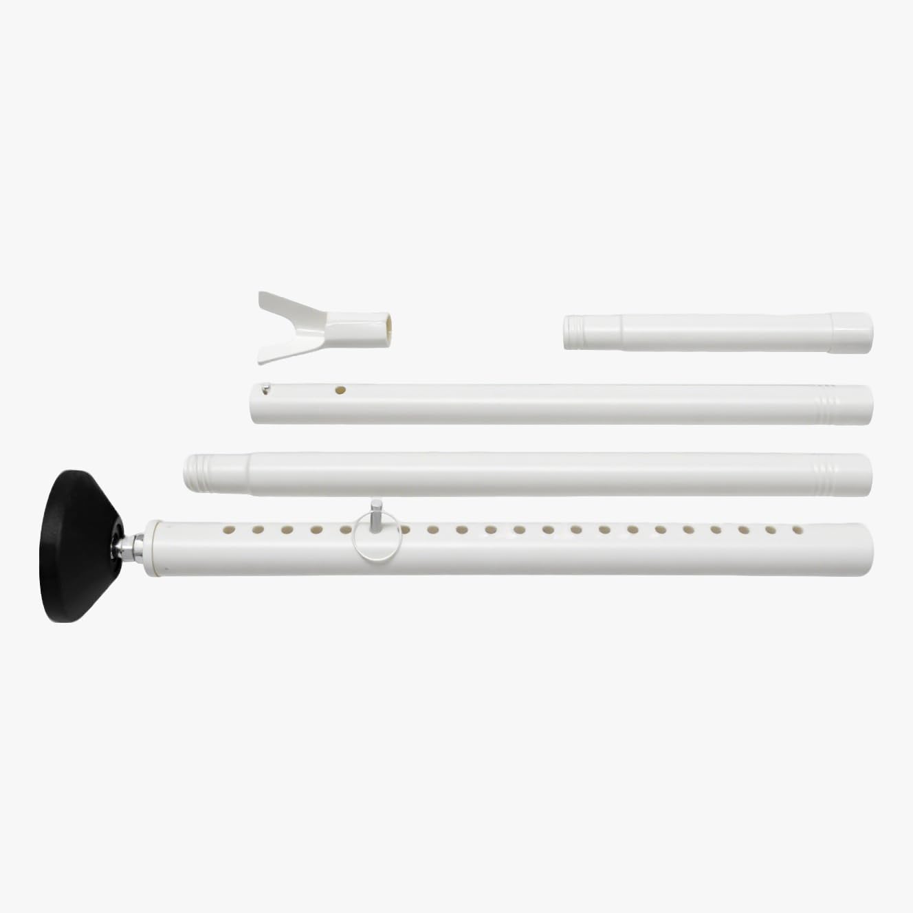 3 Packs Sliding Door Security Bar，17-50 inch Adjustable Patio Door Security bar with Rubber Tips Apartment Bedroom Bottom of Door Heavy Duty Interior Black