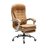 YZJYB Chaise De Gamer Fauteuill Gamer Ergonomique Large Assise Coussin Épais Dossier Inclinable À 160° Fait De Cuir Artificiel PU Chaise D'ordinateur Confortable