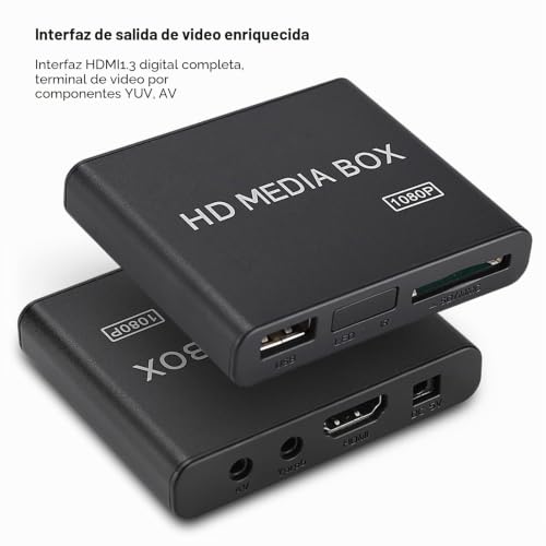 Miniatura 5 de Taidda Full Hd Mini Box Media Player, 110-240v Full Hd Mini Box Media Player 1080p Media Player Box Soporte Usb Mmc Rmvb Mp3 Avi Mkv 3