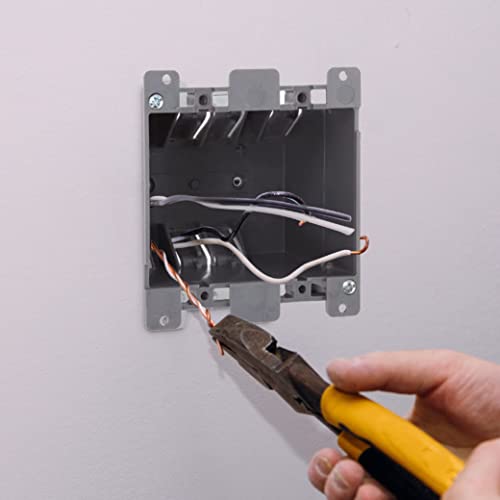 Newhouse Hardware 2-Gang Pvc Old Work Electrical Outlet Box (3-Pack) | 25 Cu. In. Plastic Junction Box For Switches, Gfci, Or Duplex Receptacle Outlet | Old Work Electrical Box For Home Improvement #TOP7