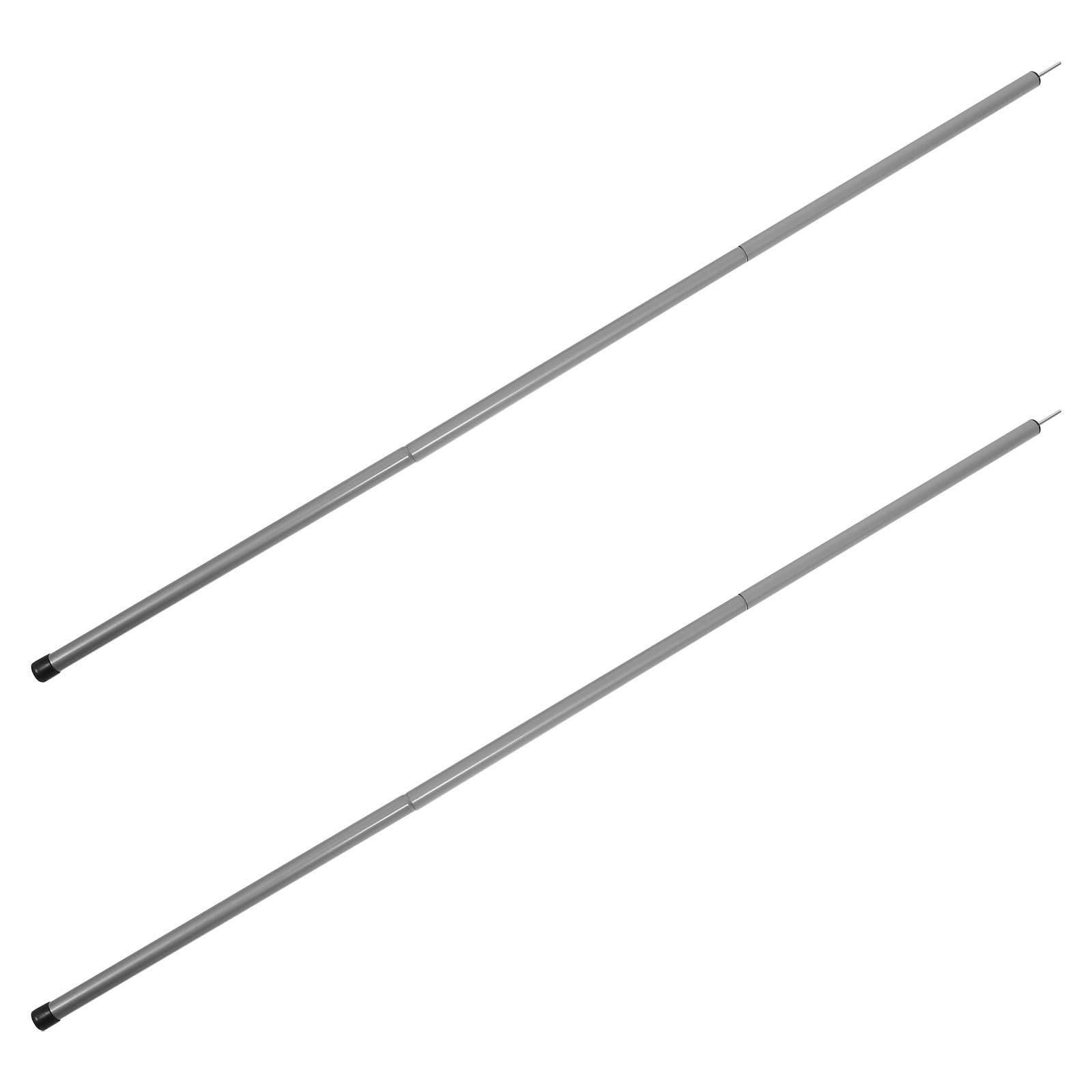 TOYANDONA 2 Sätze Zeltstange als Ersatz 25mm, 2,1m, Eisen, Silber