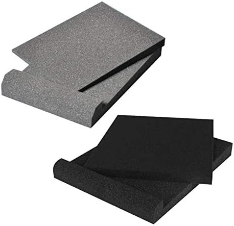 2 Pcs Studio Monitor Isolation Pads, Suitable For 5 Inch Speakers, High-Density Acoustic Foam For Significant Sound Improvement, Prevent Vibrations And Fits Most Stands (Random Color)
