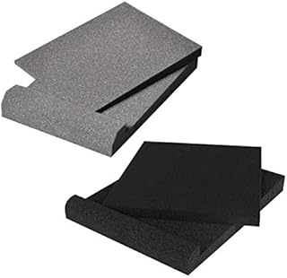 2 Pcs Studio Monitor Isolation Pads, Suitable For 5 Inch Speakers, High-Density Acoustic Foam For Significant Sound Improvement, Prevent Vibrations And Fits Most Stands (Random Color)