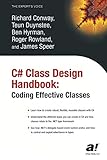 C# Class Design Handbook: Coding Effective Classes (Expert's Voice)
