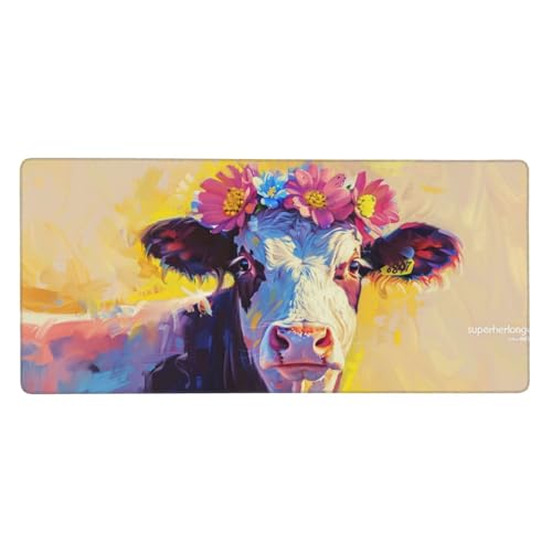 Podkładka pod mysz do gier, magiczna książka, podkładka pod mysz, gwiaździste niebo, 1500 x 800 x 3 mm, 150 x 78 x 0,3 cm, duża rozszerzona podkładka pod mysz XXL z przeszytymi krawędziami i