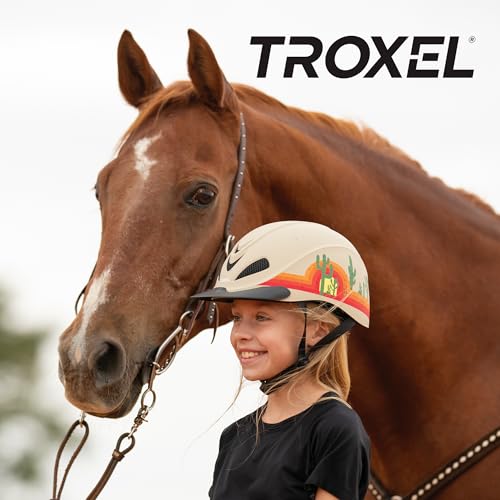 Troxel Rebel Bold Horse Riding Helmet, Low-Profile, Light, Adjustable Design, Safety Horseback Riding Gear, Medium (7-7-1/4), Southwest Sunrise by Troxel - Image 5