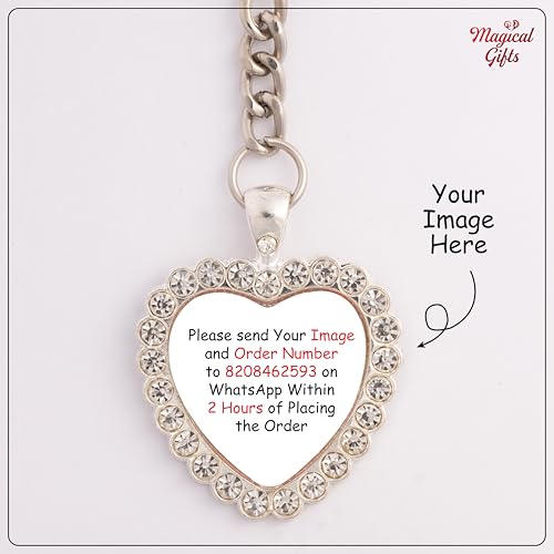 Image of magical gifts Customized Keychains, Unique Personalized Key RIngs and Charms with Your Photos /Name /Design for Bags /Bikes /Car and Gifting Purposes