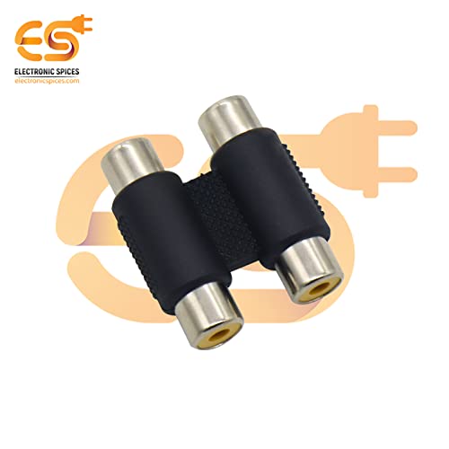 Image of Electronic Spices Dual RCA coupler 2 female to 2 female audio connector pack of 20pcs