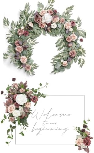 Amazon.com: Ling's Moment 6FT Eucalyptus Garland Flowers and Wedding ...