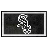 FANMATS MLB Chicago White Sox 3 Ft. x 5 Ft. Area RUG3 Ft. x 5 Ft. Area Rug, Black, 3' x 5' (19800)
