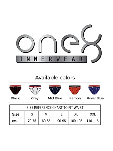 Image of ONE8 by Virat Kohli Men's Solid Brief(713 Royal Blue Small)